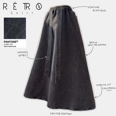 “RETRO SKIRT” denim skirt - DAILY DRESS