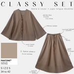 Classy set gilded beige 