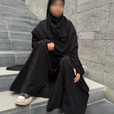 Tunique longue finition veloutée « VELORA LONG TUNIC » - OUMMI BASICS