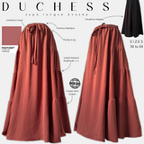 Dushess jupe longue évasée Pantone faded rose 