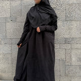 Tunique longue finition veloutée « VELORA LONG TUNIC » - OUMMI BASICS