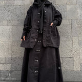 Jupe oversize en gabardine de coton « EXPLORATRICE SKIRT » - OUMMI BASICS