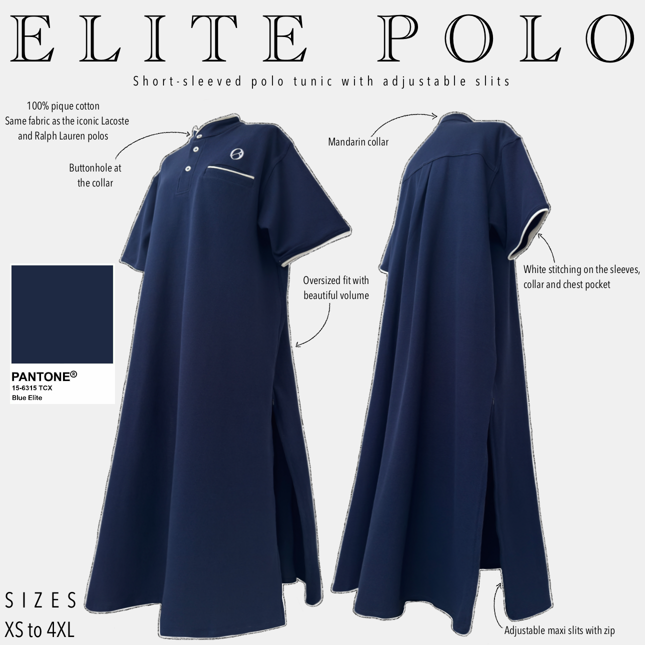 Elite polo blue elite 