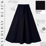 Everyday black  ensemble composé d'une chemise et d'une jupe en Cotton midnight black