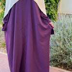 Abaya quotidienne aubergine