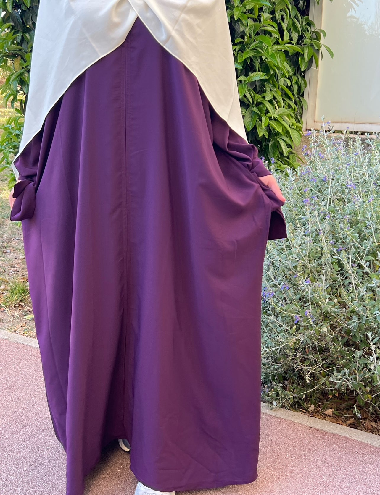 Abaya quotidienne aubergine