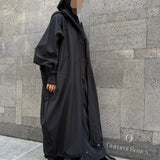 Veste longue à capuche « DARK MOTION JACKET » - OUMMI BASICS