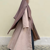 Long suede coat "SOFT SUEDE COAT" - OUMMI BASICS
