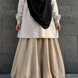 Oversized Bubble Maxi Skirt - OUMMI BASICS