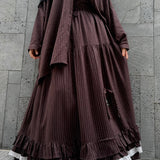 Chemise oversize en lin rayé « LINE SHIRT » - OUMMI BASICS