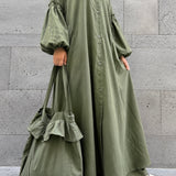 Long Linen Tunic "LINEN TUNIC" - OUMMI BASICS
