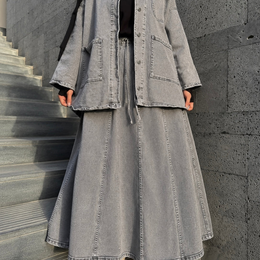 Jupe en jean oversize « URBANISTA DENIM SKIRT » - OUMMI BASICS