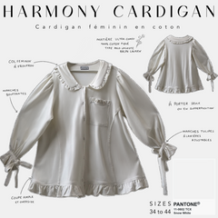 Harmony cardigan cardigan féminin en coton