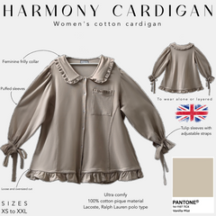 Harmony cardigan women's cotton cardigan vanilla mist 