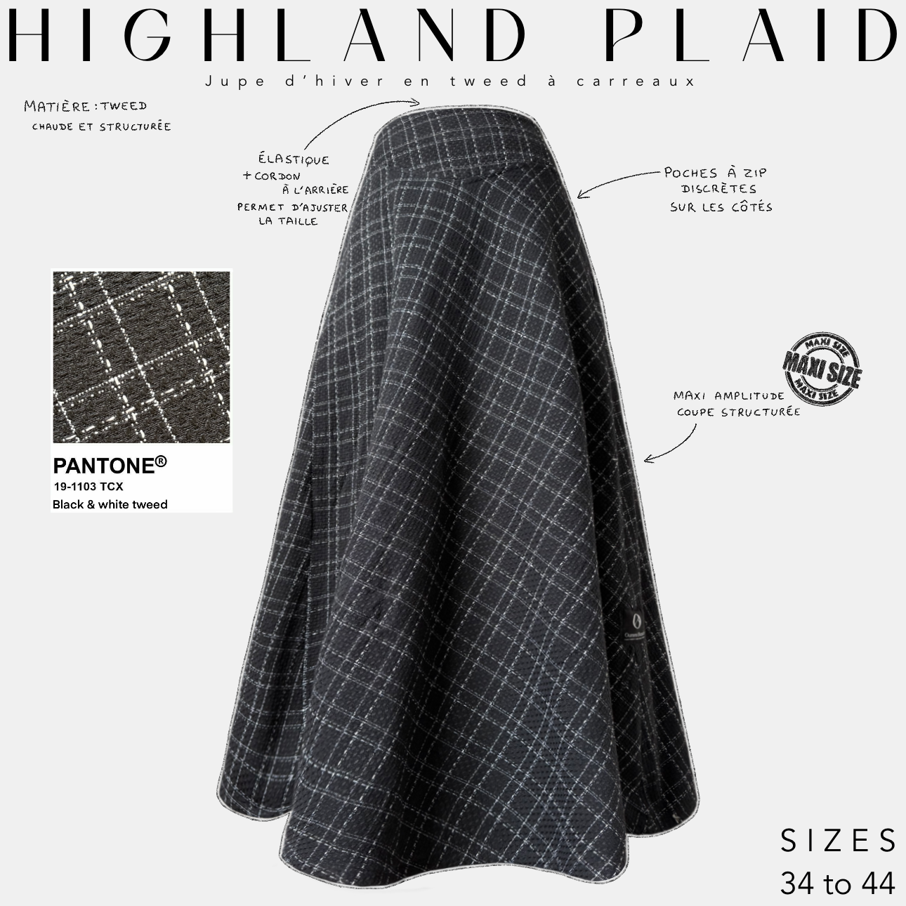 Highland plaid skirt