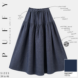 Gathered Puffy Skirt - OUMMI BASICS