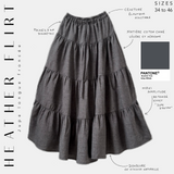 Jupe longue froncée « HEATHER FLIRT » - OUMMI BASICS