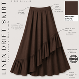 Jupe longue en lin modeste "LINEN DRIFT SKIRT" - OUMMI BASICS