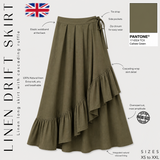 Jupe longue en lin modeste "LINEN DRIFT SKIRT" - OUMMI BASICS