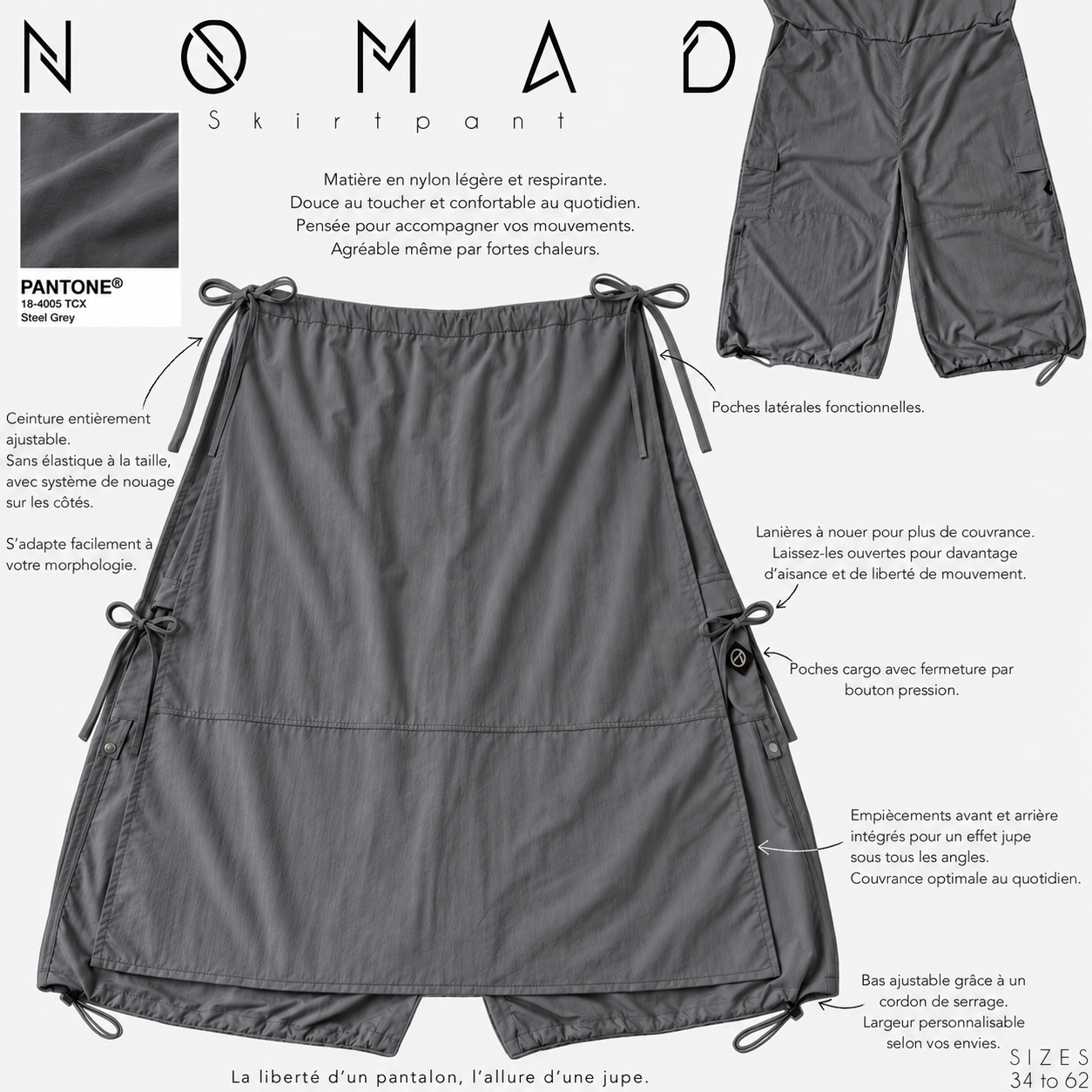 Jupe-pantalon de sport « NOMAD SKIRTPANT » - OUMMI BASICS