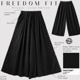 Pantalon palazzo femme en lin "FREEDOM FIT" - OUMMI BASICS