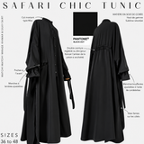 Tunica lunga con abbottonatura "SAFARI CHIC TUNIC" - OUMMI BASICS