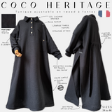Tunique ajustable en tweed à fentes "COCO HERITAGE" - OUMMI BASICS