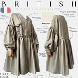 Blouse froncée à manches amovibles « BRITISH TOP » - OUMMI BASICS