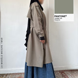Trench-coat 3/4 à fermeture croisée « GRACE TRENCH » - OUMMI BASICS