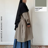Trench-coat 3/4 à fermeture croisée « GRACE TRENCH » - OUMMI BASICS