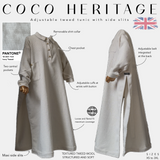 Tunique ajustable en tweed à fentes "COCO HERITAGE" - OUMMI BASICS