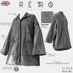Veste en jean Oversize « RÉTRO JACKET » Édition 2 - OUMMI BASICS