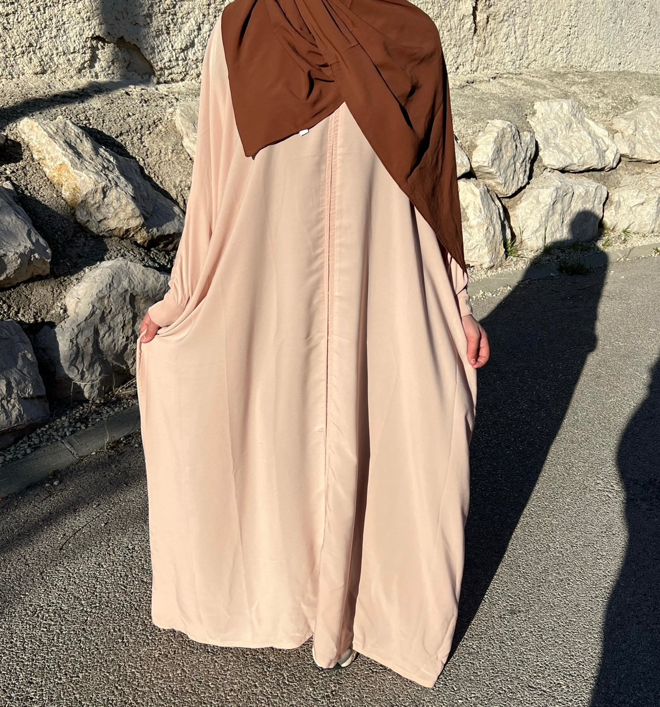 Abaya femme balqis beige 