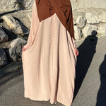 Abaya femme balqis beige 