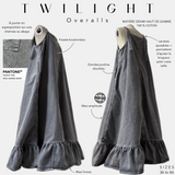 Langes Jeans-Overallkleid „TWILIGHT OVERALLS“ – OUMMI BASICS