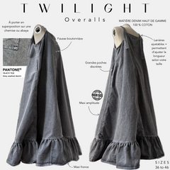 Robe salopette en jean longue « TWILIGHT OVERALLS » - OUMMI BASICS