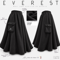 Jupe oversize en polaire "EVEREST SKIRT" - OUMMI BASICS