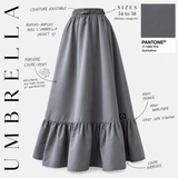 Gonna antivento arricciata «UMBRELLA SKIRT» - OUMMI BASICS