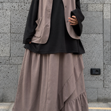 Maxi jupe en gabardine « SAARI SKIRT™ » - OUMMI BASICS