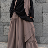 Maxi jupe en gabardine « SAARI SKIRT™ » - OUMMI BASICS