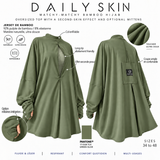 Top oversize effet seconde peau option mitaine « LE DAILY SKIN » - OUMMI BASICS