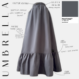 Jupe coupe-vent froncée « UMBRELLA SKIRT » - OUMMI BASICS