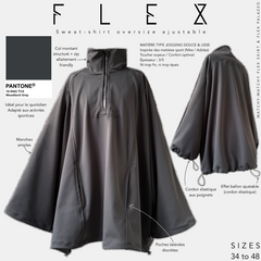 Sweat-shirt oversize ajustable « FLEX SWEAT-SHIRT » - OUMMI BASICS