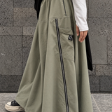 Long zip skirt "CITYLINE SKIRT" - OUMMI BASICS