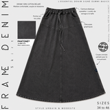 Jupe longue en jean « FRAME DENIM SKIRT » - OUMMI BASICS