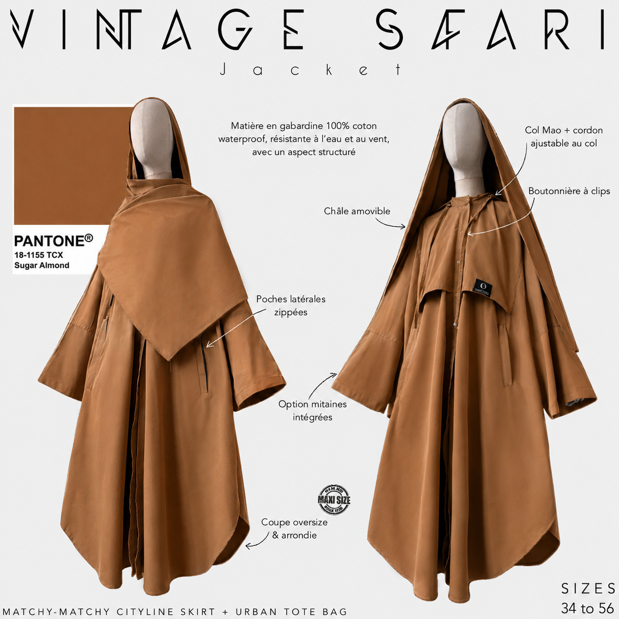 Oversized jacket "VINTAGE SAFARI JACKET" - DAILY DRESS