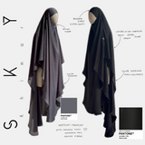 Maxi khimar oversize « SKY » - OUMMI BASICS