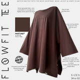 T-shirt oversize à fentes « FLOWFIT TEE » - OUMMI BASICS