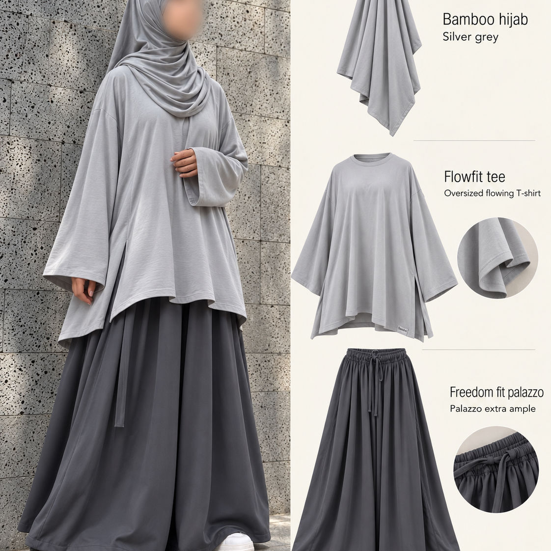 Hijab en jersey de bambou « BAMBOO HIJAB » - OUMMI BASICS
