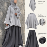 Hijab en jersey de bambou « BAMBOO HIJAB » - OUMMI BASICS